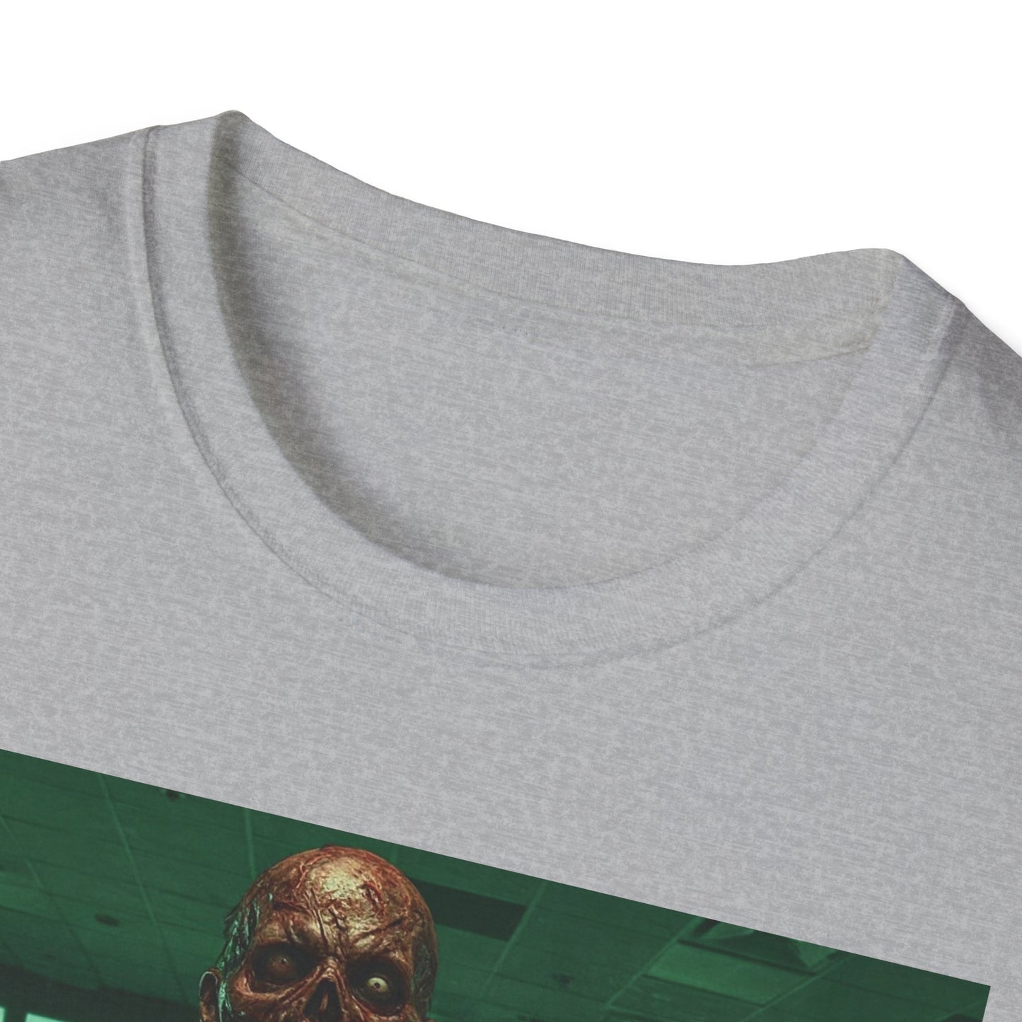 Unisex Softstyle Zombie Graphic Tee - Perfect for Halloween and Horror Fans