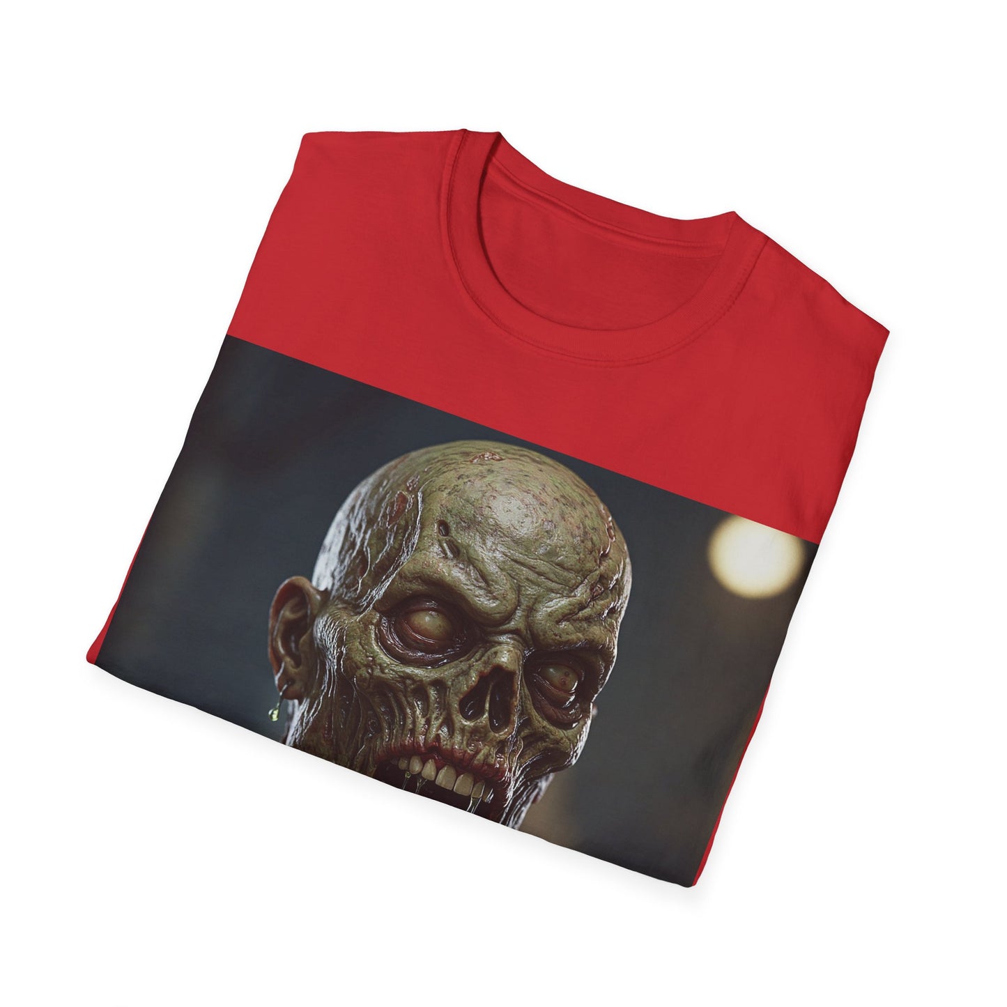 UK - Unisex Softstyle Zombie Graphic Tee - Perfect for Halloween and Horror Fans