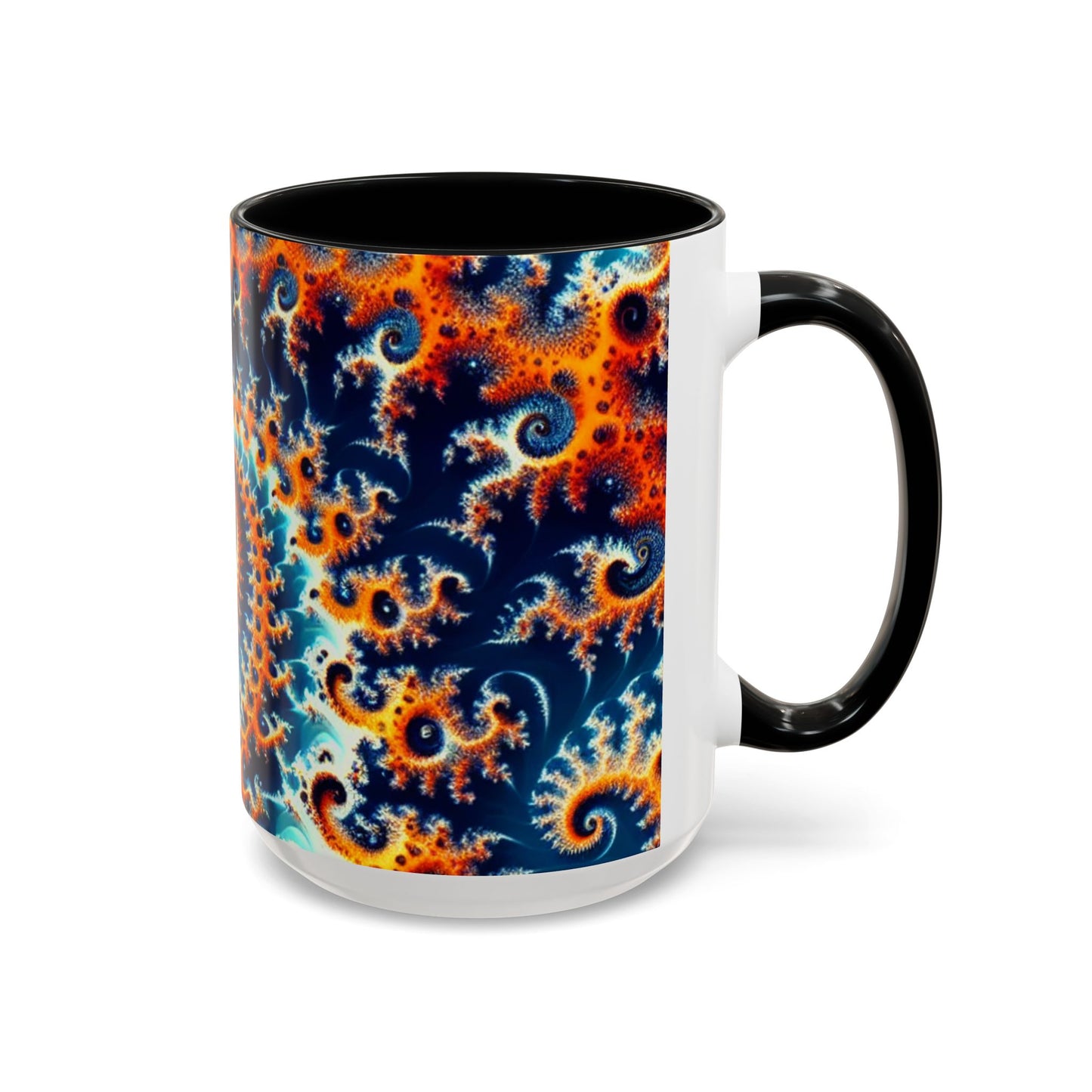 Vibrant Spiral Design Coffee Mug - 11/15oz Ceramic Accent Cup for Art Lovers