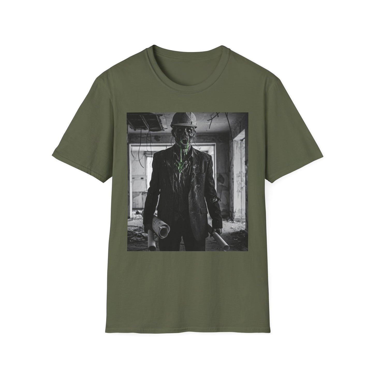 Unisex Softstyle T-Shirt with Creepy Monster Design - Perfect for Halloween and Horror Fans