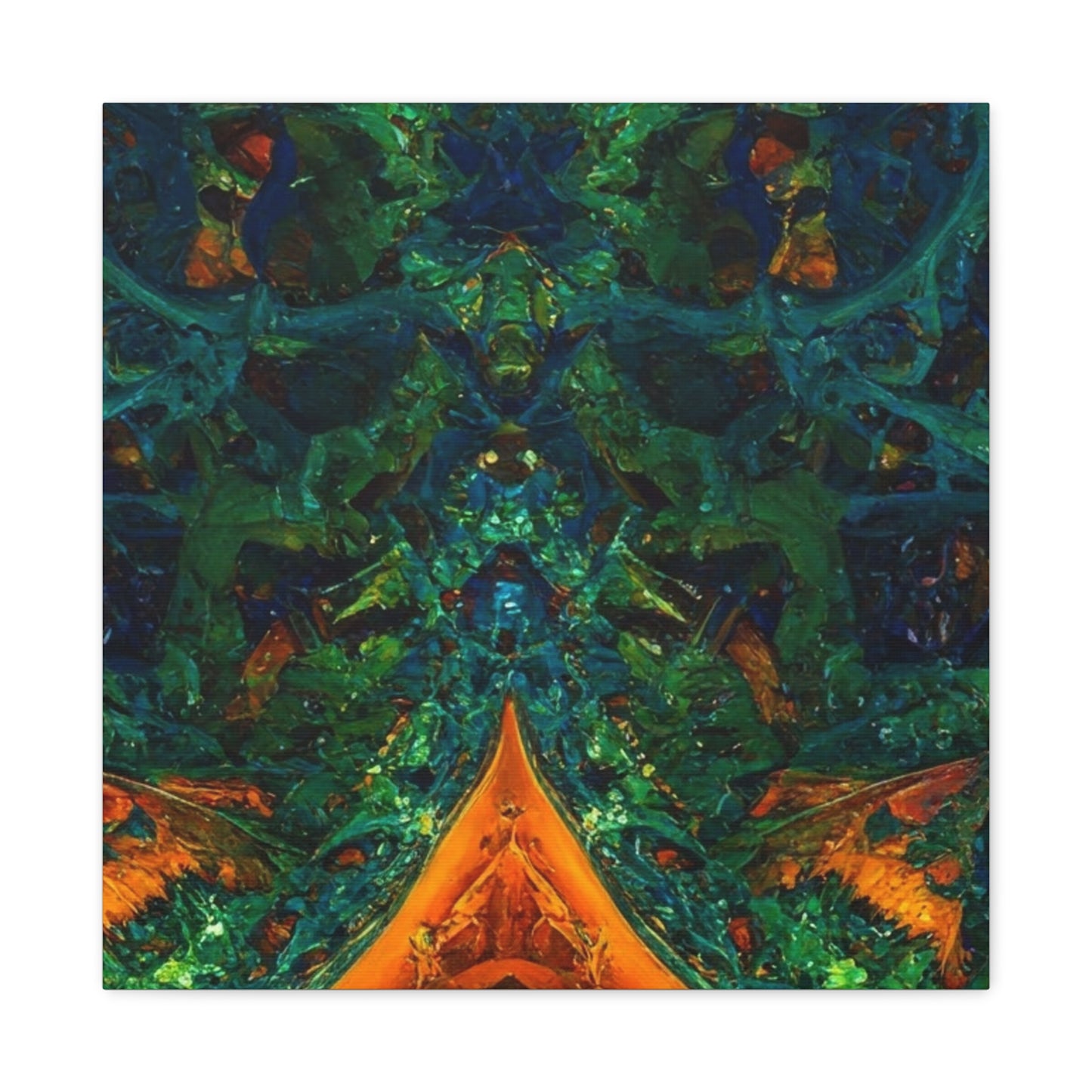 Vibrant Abstract Fractal Art Canvas Print