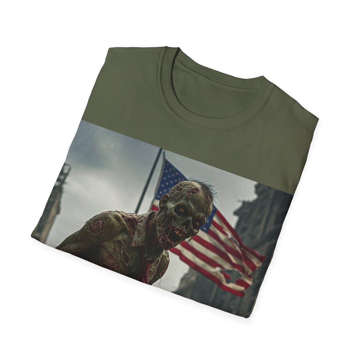 UK - Zombie Apocalypse Unisex Softstyle T-Shirt - Perfect for Halloween & Horror Fans