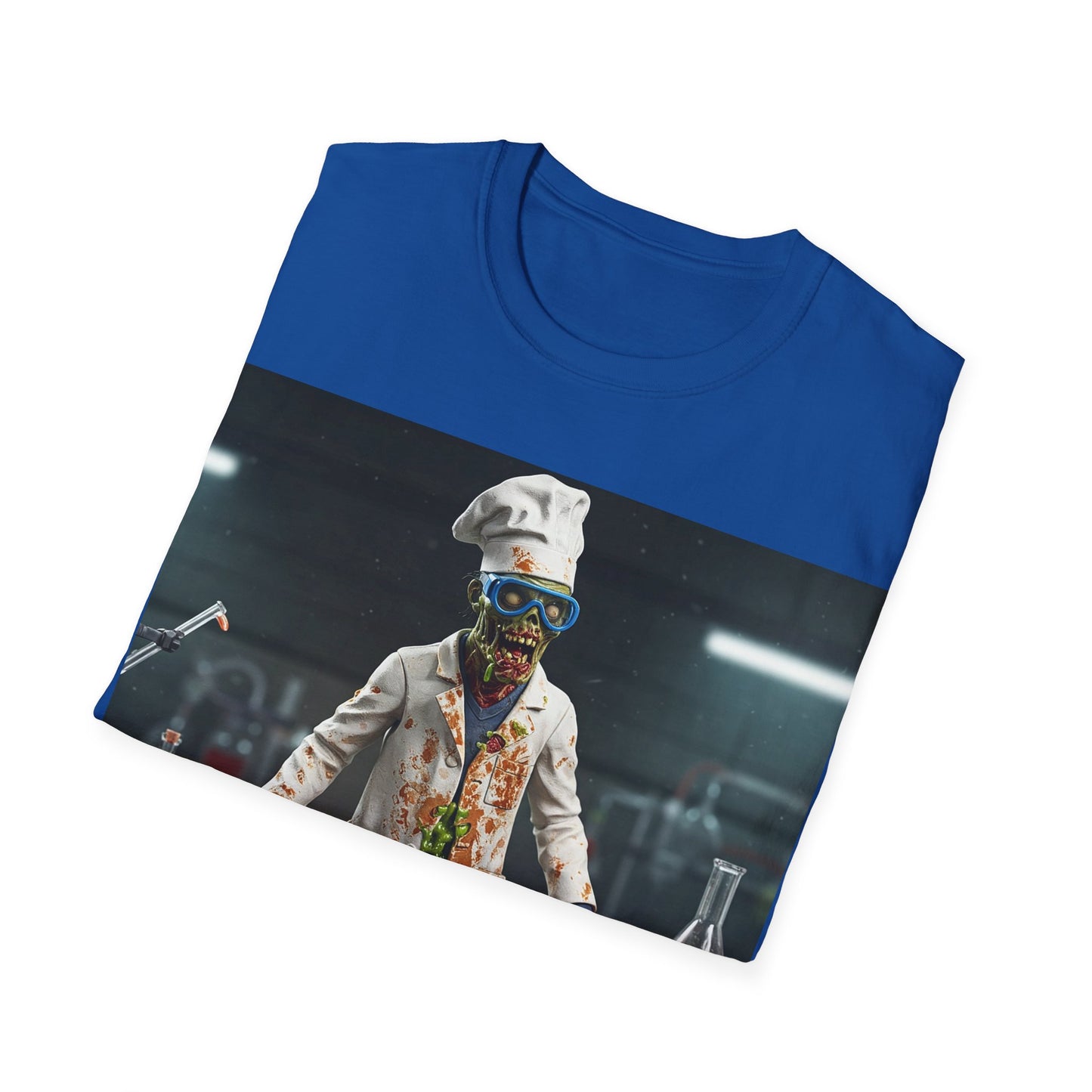 UK - Zombie Chef Unisex Softstyle T-Shirt - Fun Halloween Casualwear