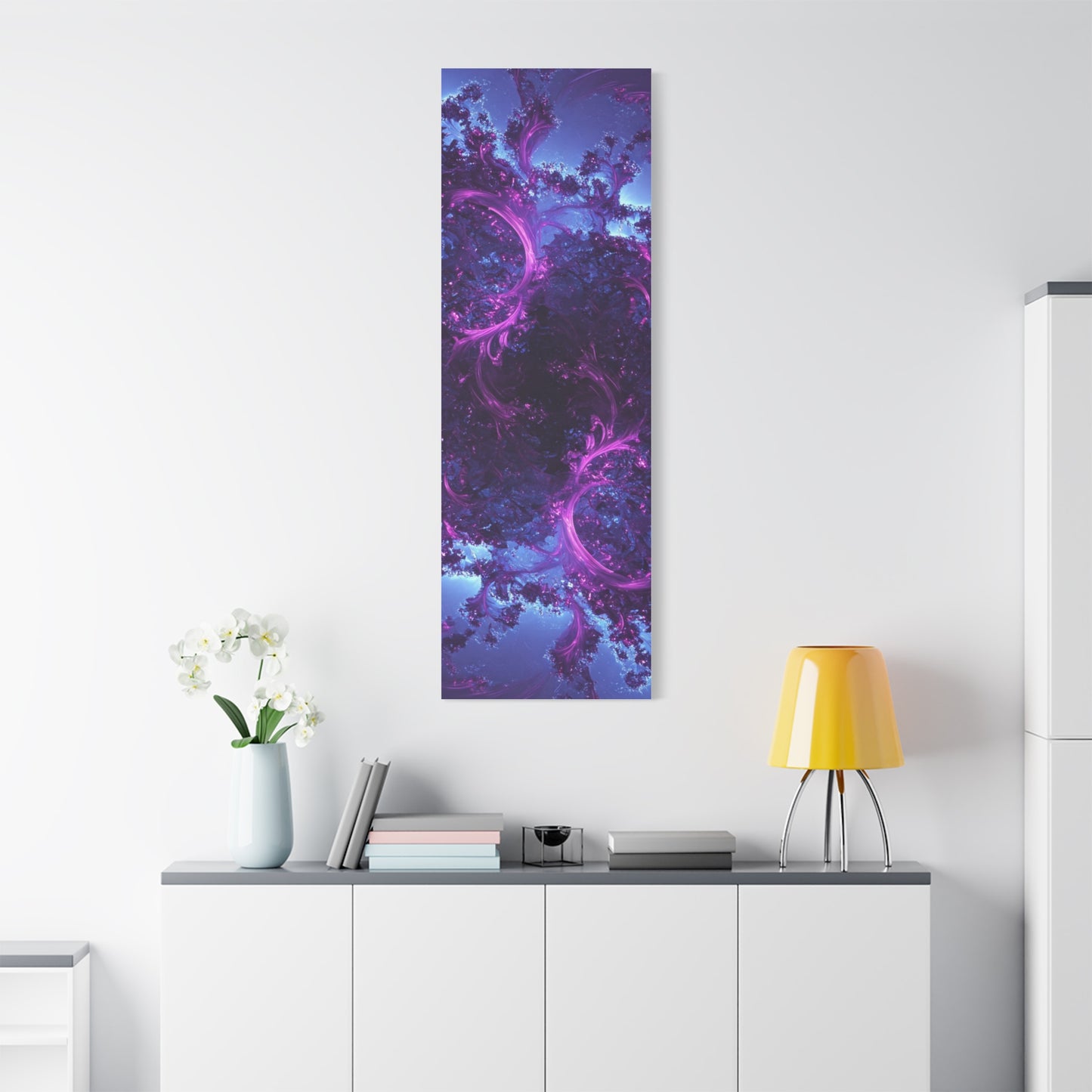 Abstract Purple Fractal Canvas Print - Artistic Wall Décor