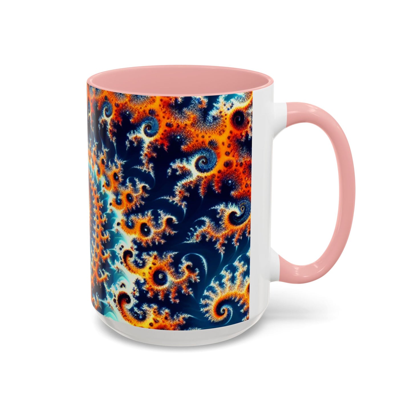 Vibrant Spiral Design Coffee Mug - 11/15oz Ceramic Accent Cup for Art Lovers