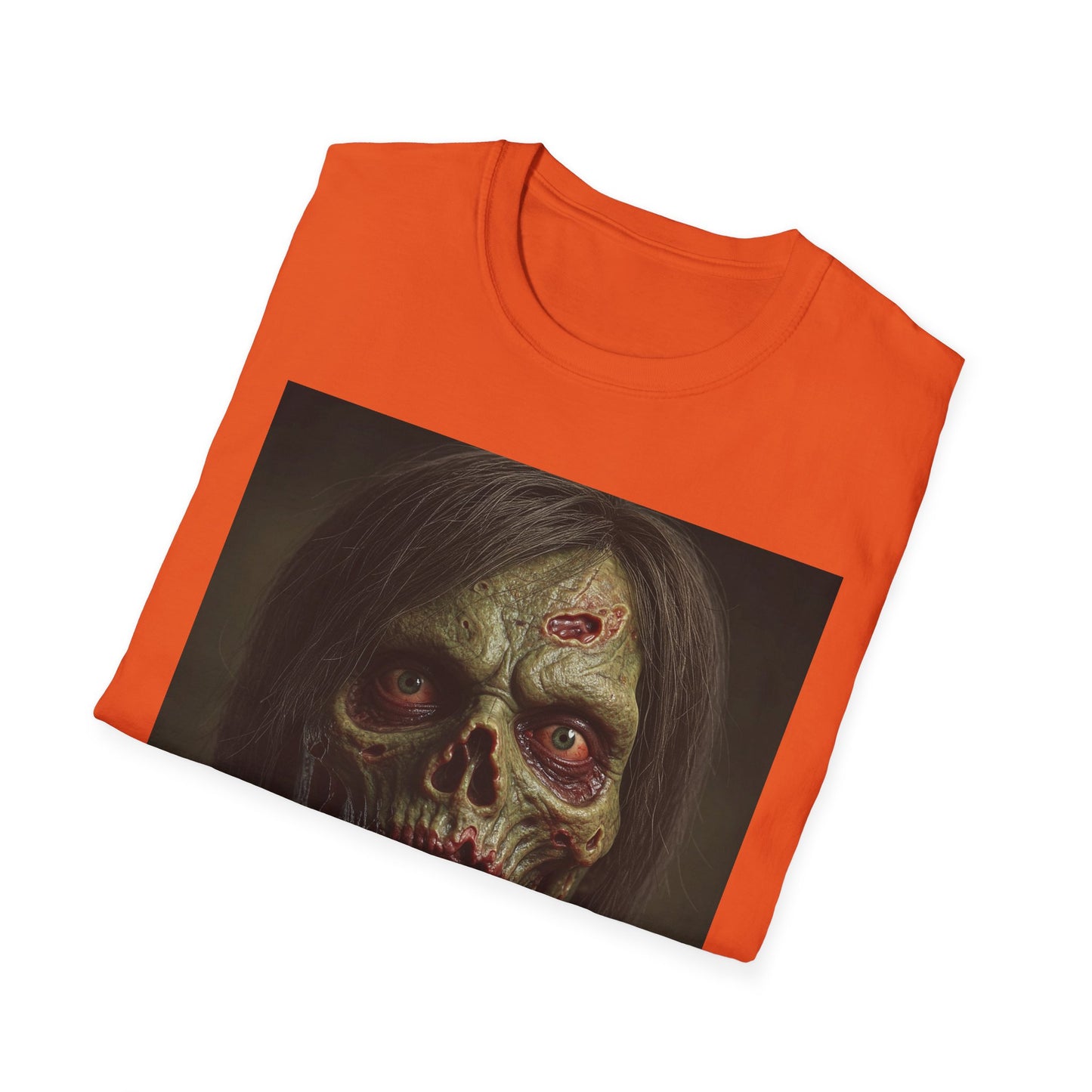 Apocalyptic Portrait Tee, bold, decaying zombie graphic