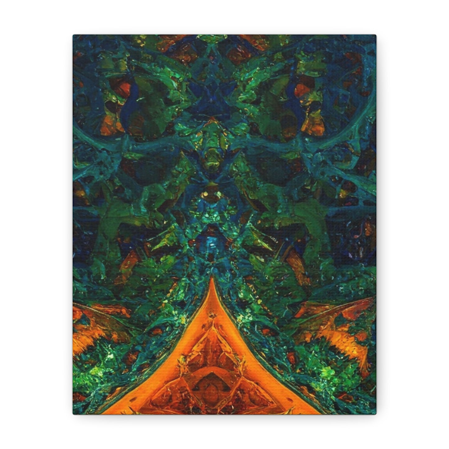 Vibrant Abstract Fractal Art Canvas Print