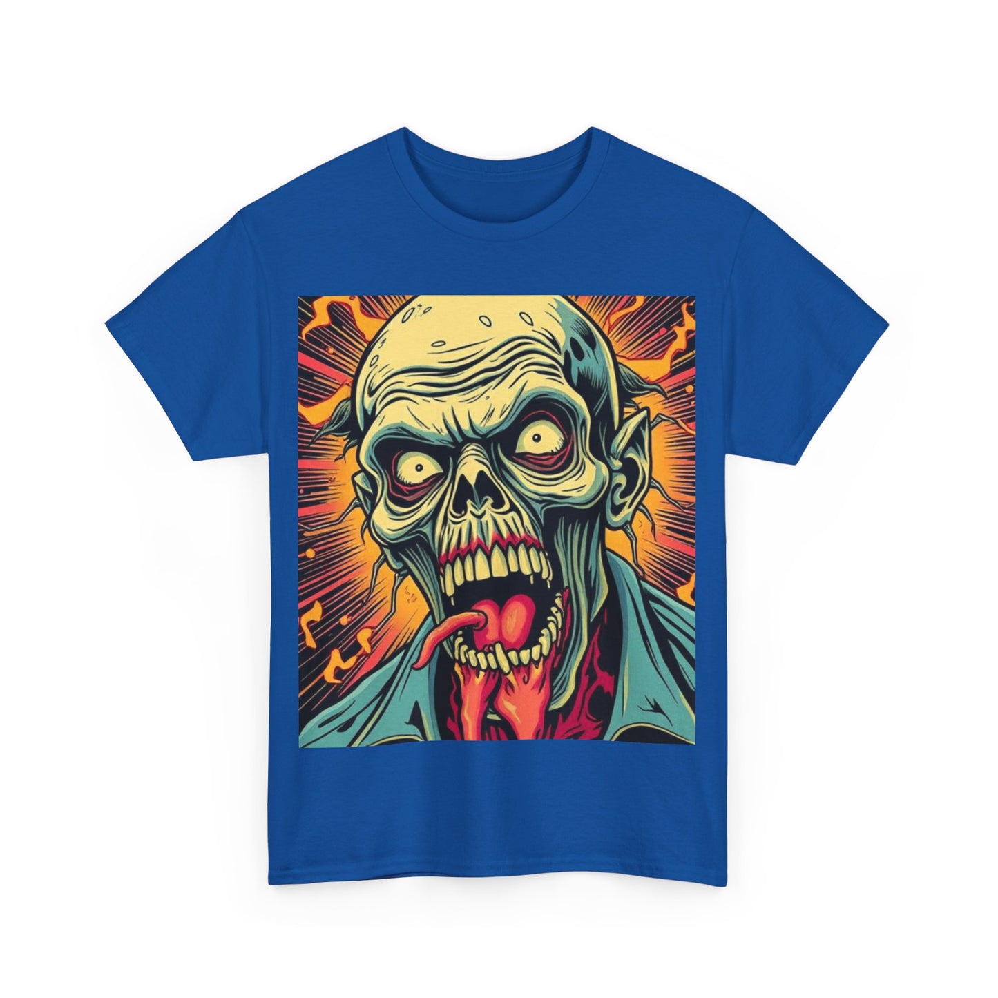 UK - Unisex Zombie Graphic Tee - Heavy Cotton T-Shirt for Horror Fans