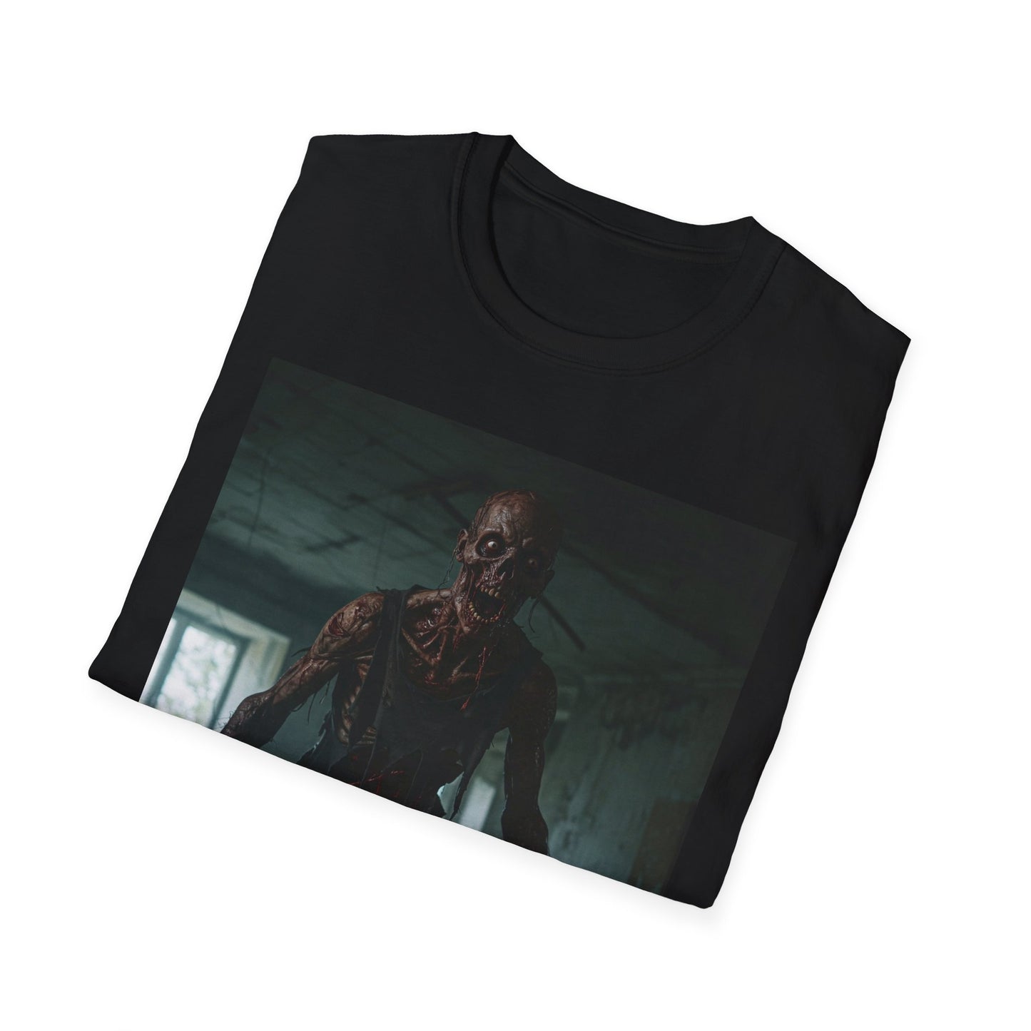 Creepy Horror Graphic Unisex T-Shirt – Perfect for Halloween and Haunted House Lovers
