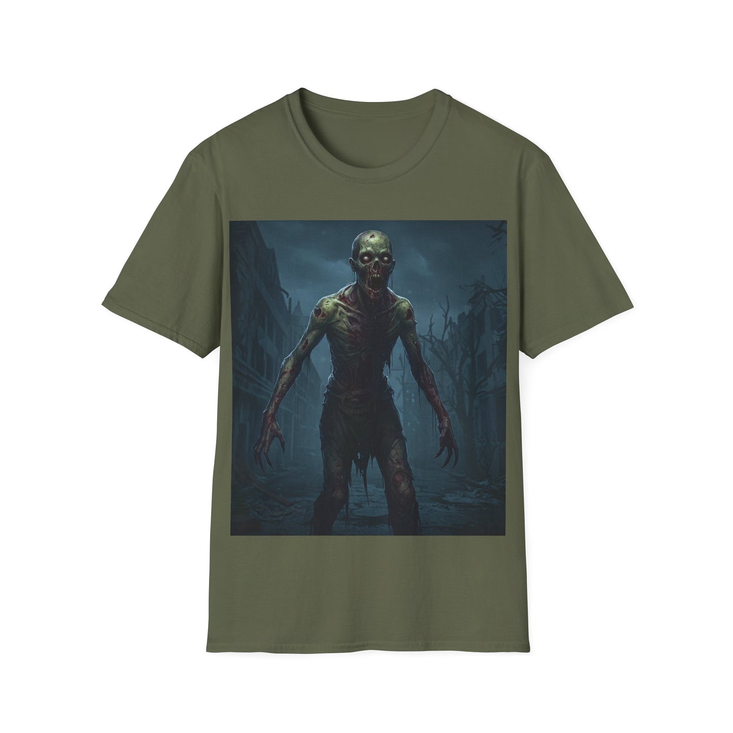 UK - Zombie Apocalypse Unisex Softstyle T-Shirt - Perfect for Horror Lovers