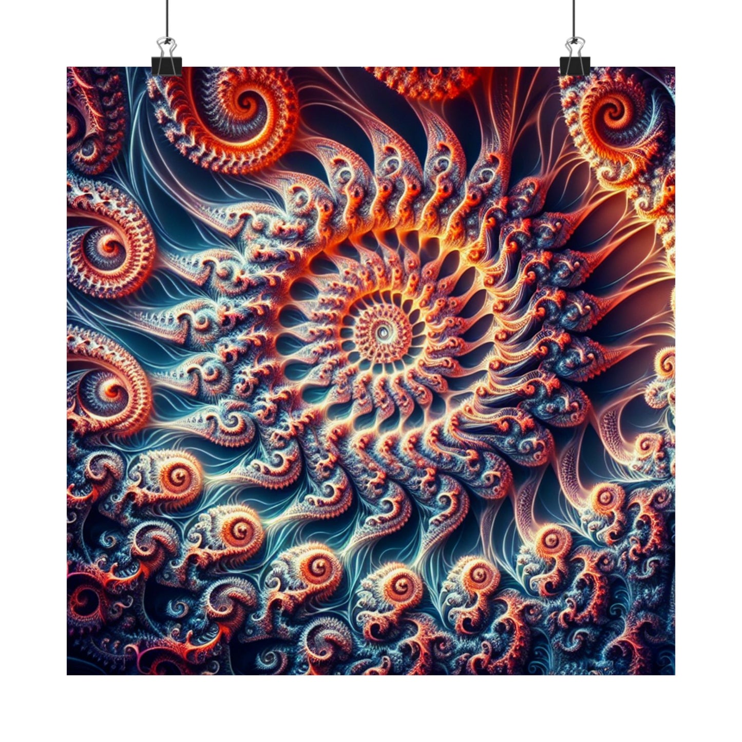 Abstract Swirl Matte Vertical Posters - Artistic Home Décor for Meditation and Relaxation