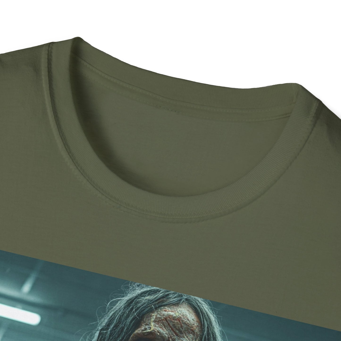 UK - Horror Fan Apocalyptic Portrait Tee, bold, decaying zombie graphic