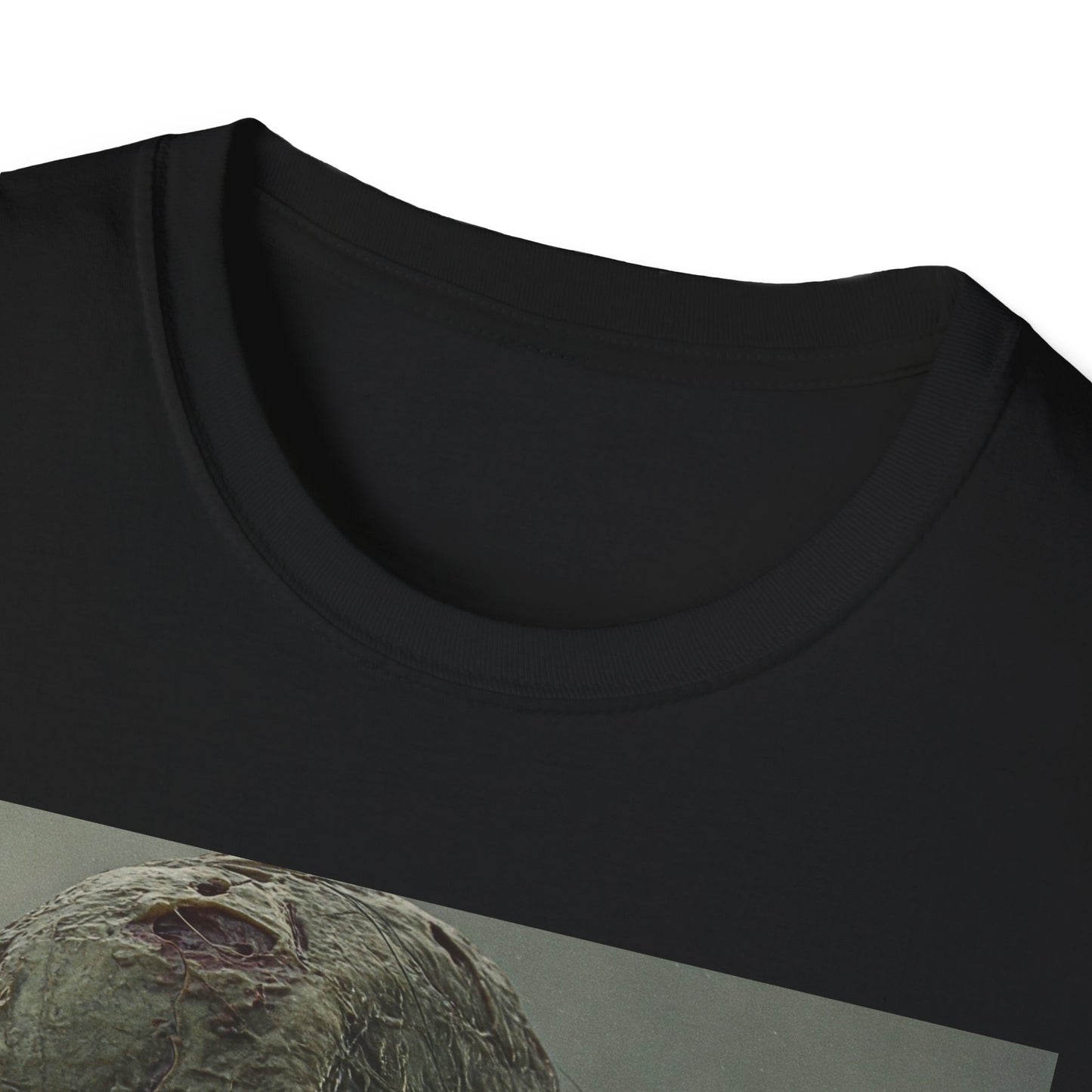 Creepy Skeleton Unisex Softstyle T-Shirt - Perfect for Halloween and Horror Fans
