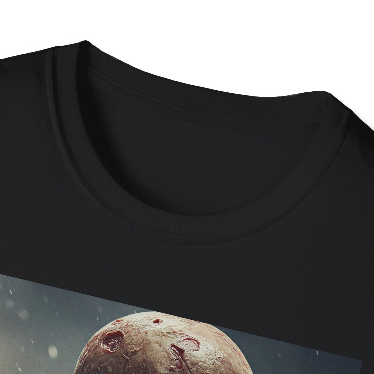 Unisex Softstyle T-Shirt with Creepy Skeleton Design - Perfect for Halloween and Horror Fans
