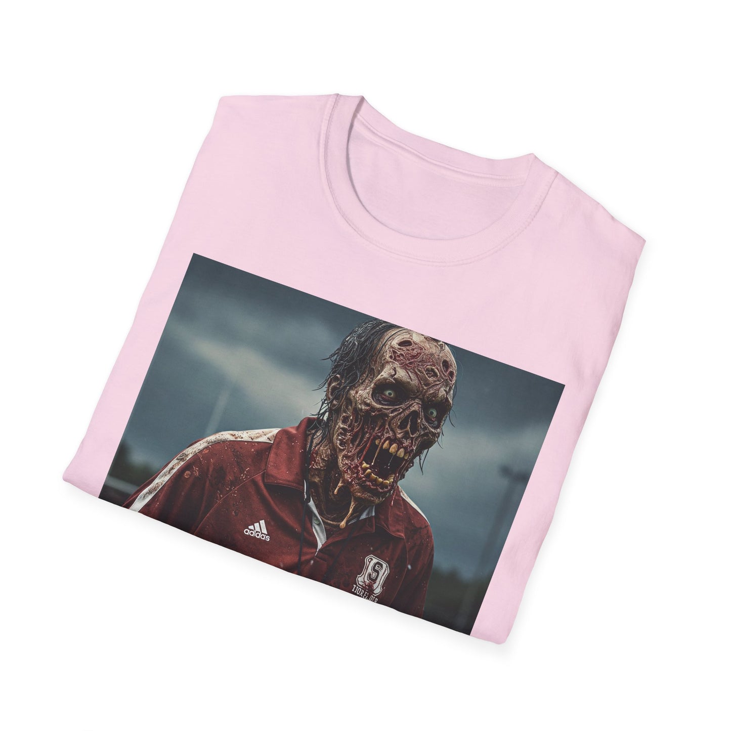 Zombie Horror Unisex Softstyle T-Shirt - Perfect for Halloween and Casual Wear