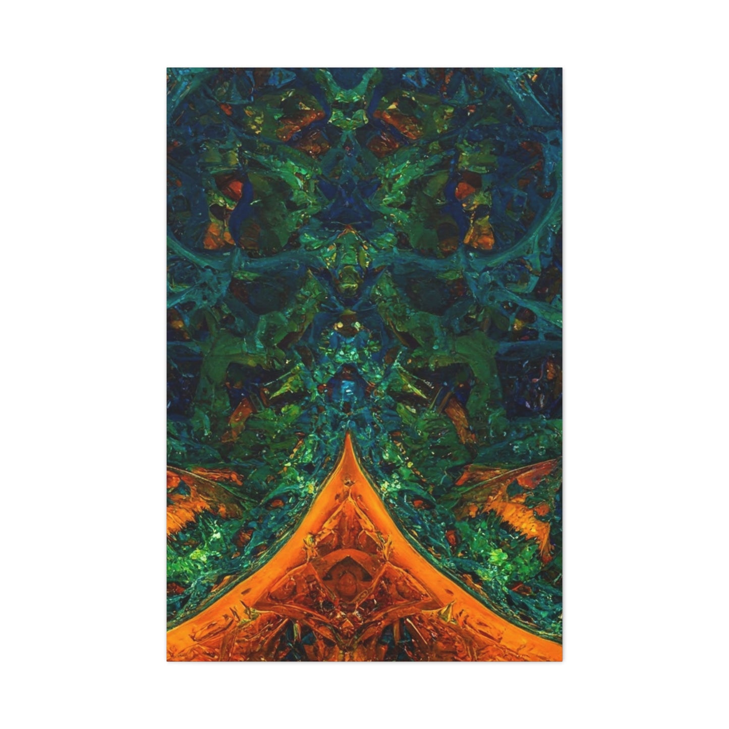 Vibrant Abstract Fractal Art Canvas Print