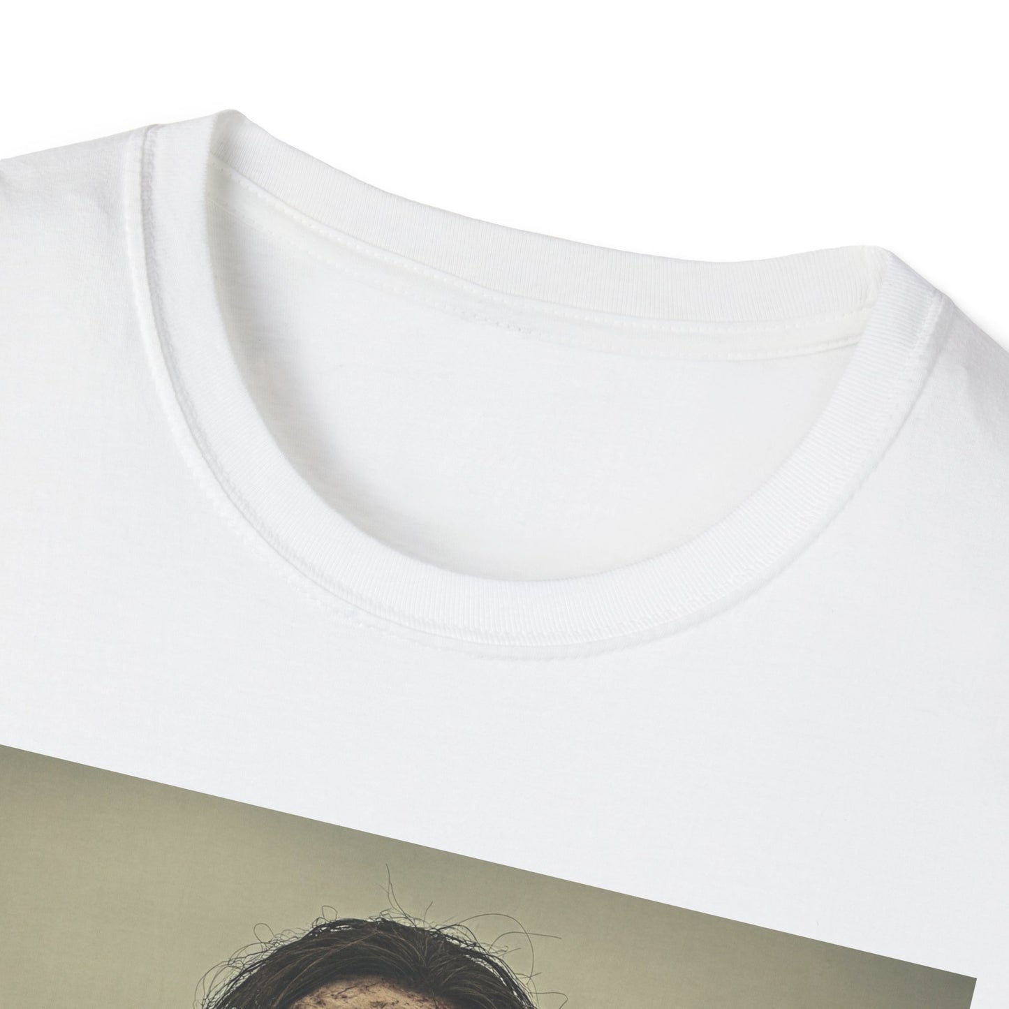 Apocalyptic Portrait Tee, bold, decaying zombie graphic