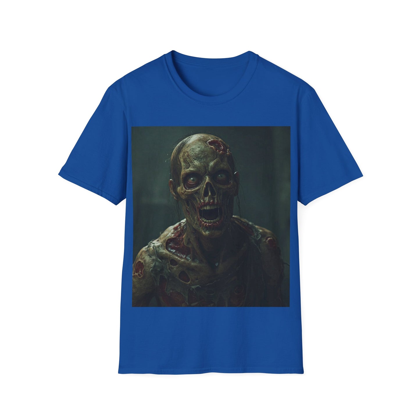 UK - Creepy Zombie Graphic Unisex Softstyle T-Shirt