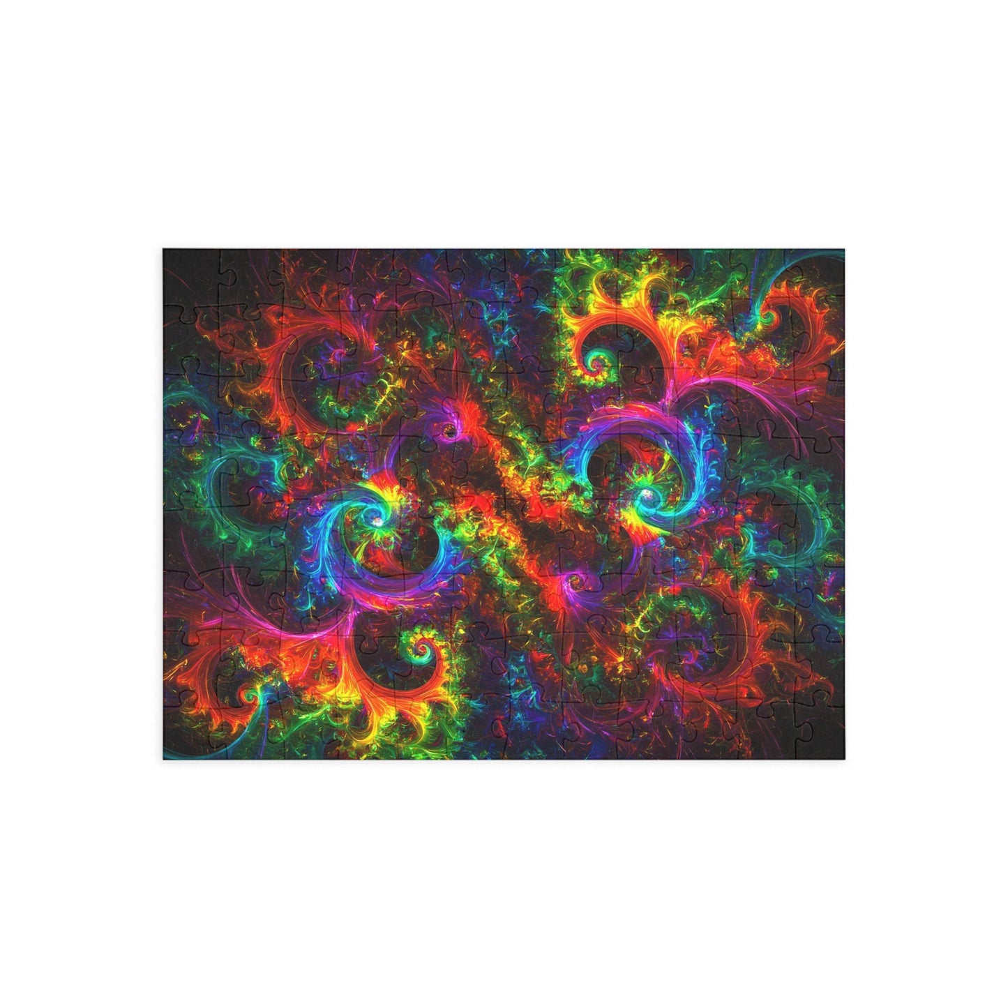Vibrant Abstract Swirl Puzzle - 500-Piece Jigsaw for Relaxation and Fun