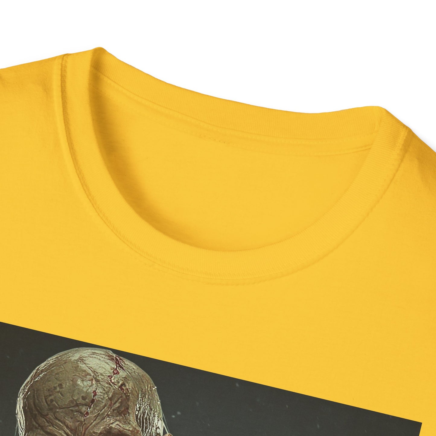 Apocalyptic Portrait Tee, bold, decaying zombie graphic