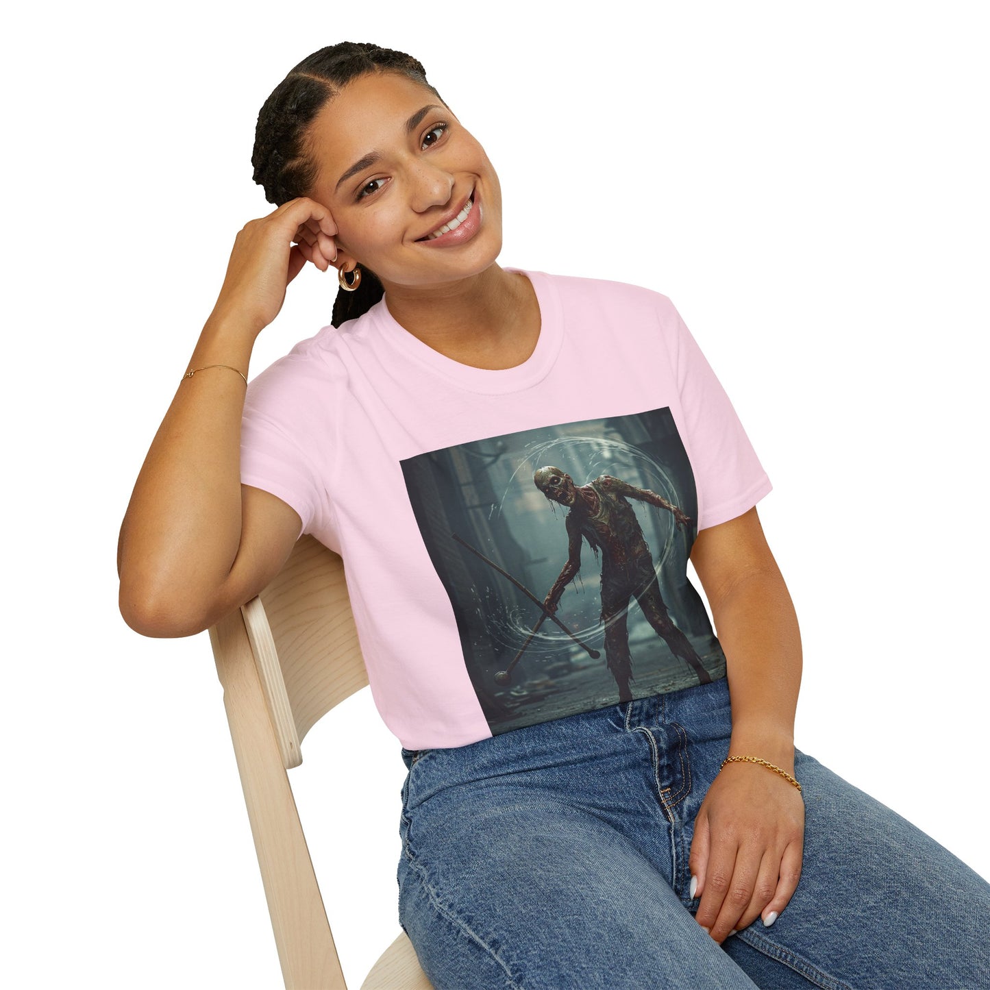 Unisex Softstyle Horror Graphic T-Shirt - Spooky Monster Design