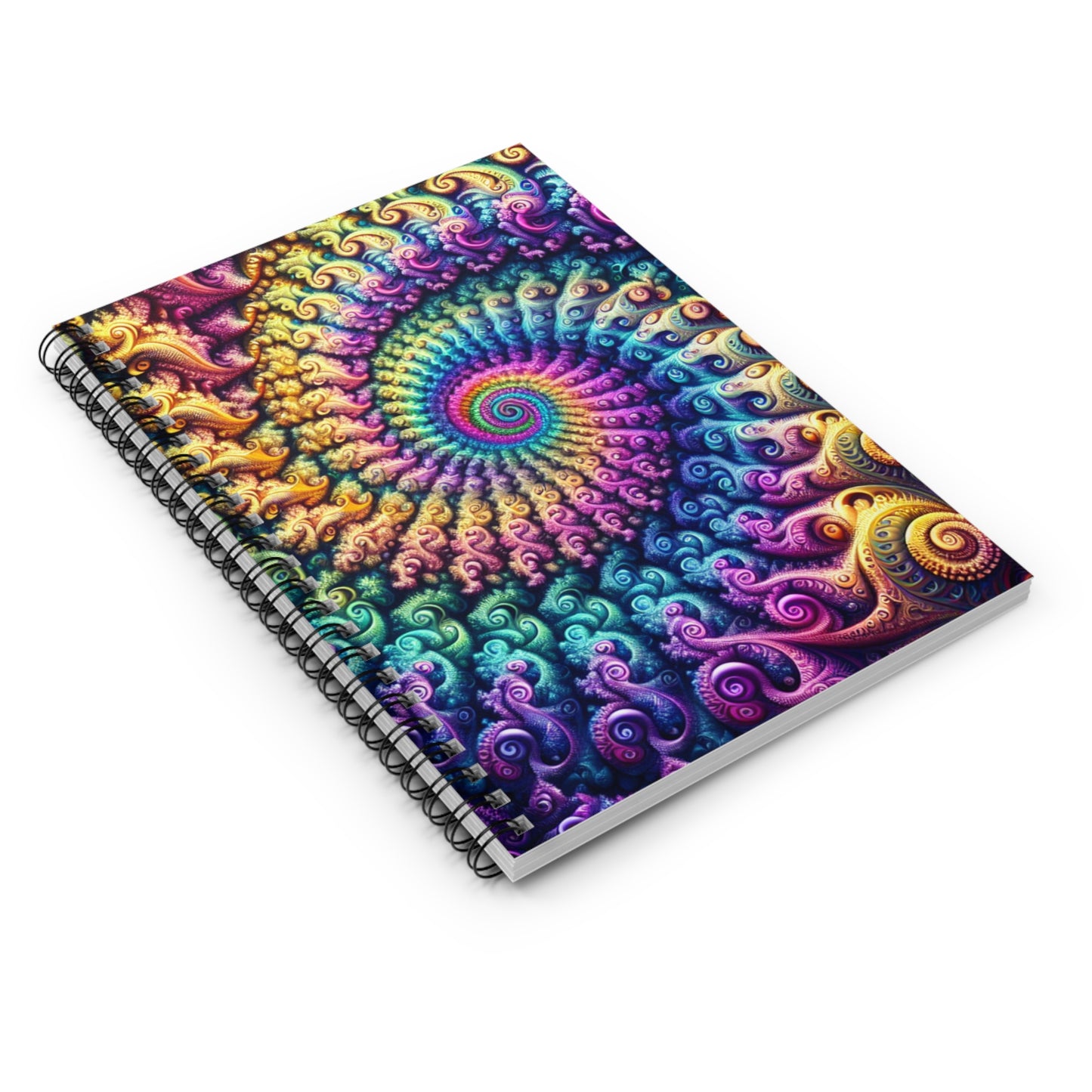 Vibrant Spiral Notebook - Ruled Line Design for Creative Minds