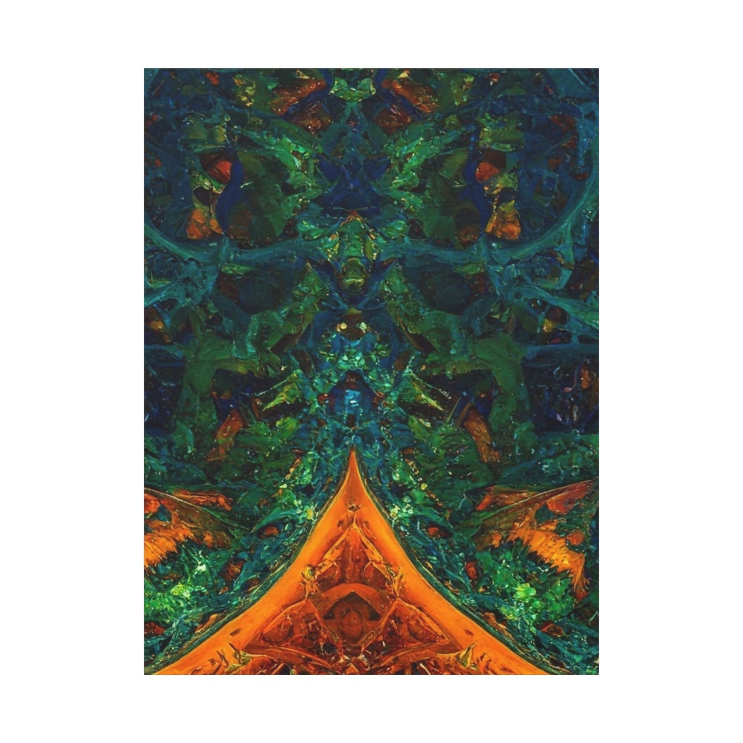 Vibrant Abstract Fractal Art Canvas Print