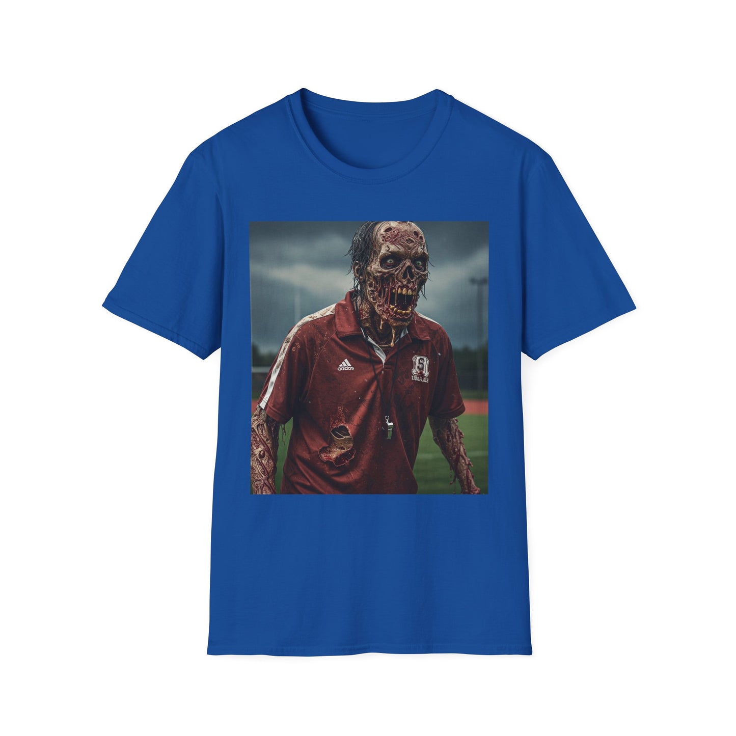 Zombie Horror Unisex Softstyle T-Shirt - Perfect for Halloween and Casual Wear