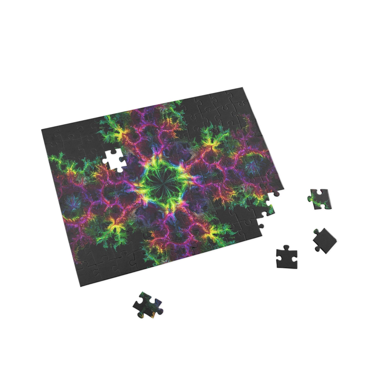 Colorful Fractal Art Puzzle - 1000-Piece Jigsaw for Mindfulness & Fun