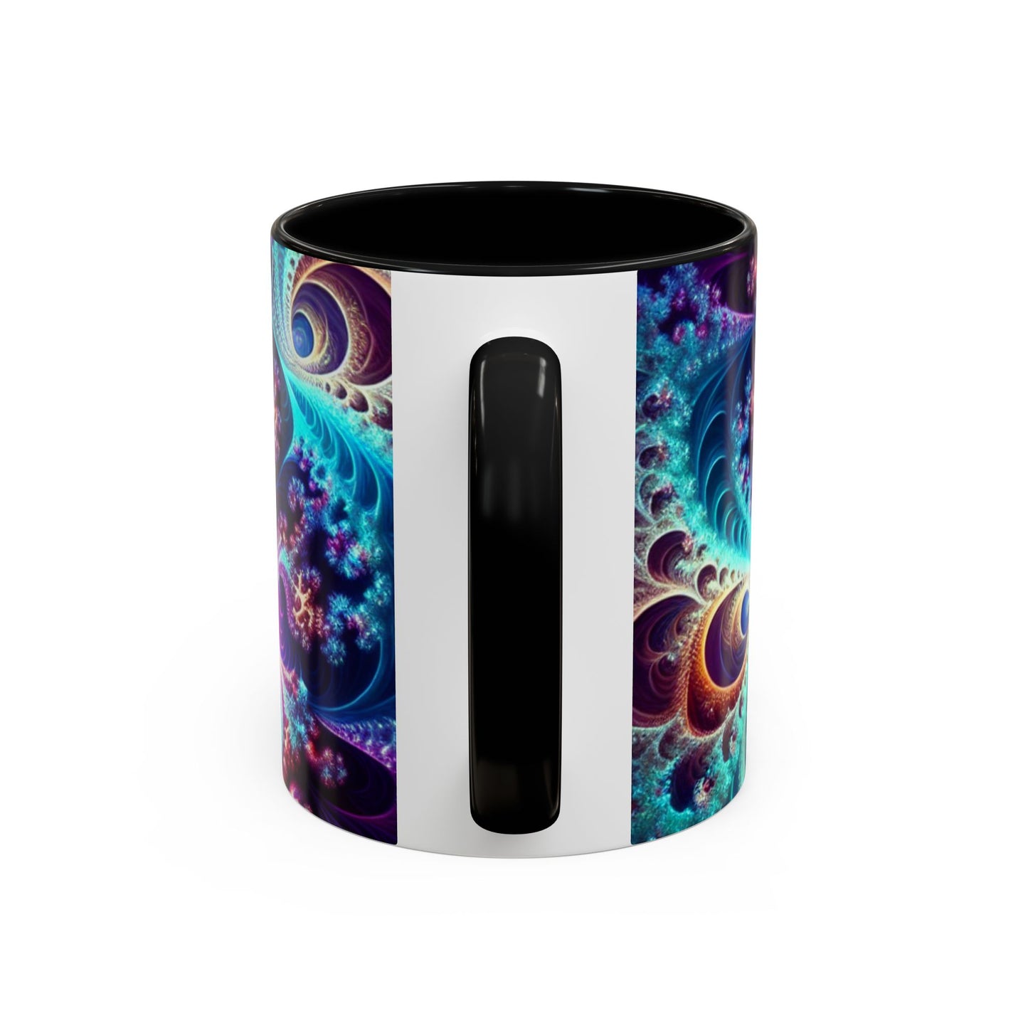 Colorful Spiral Accent Coffee Mug - 11 & 15oz