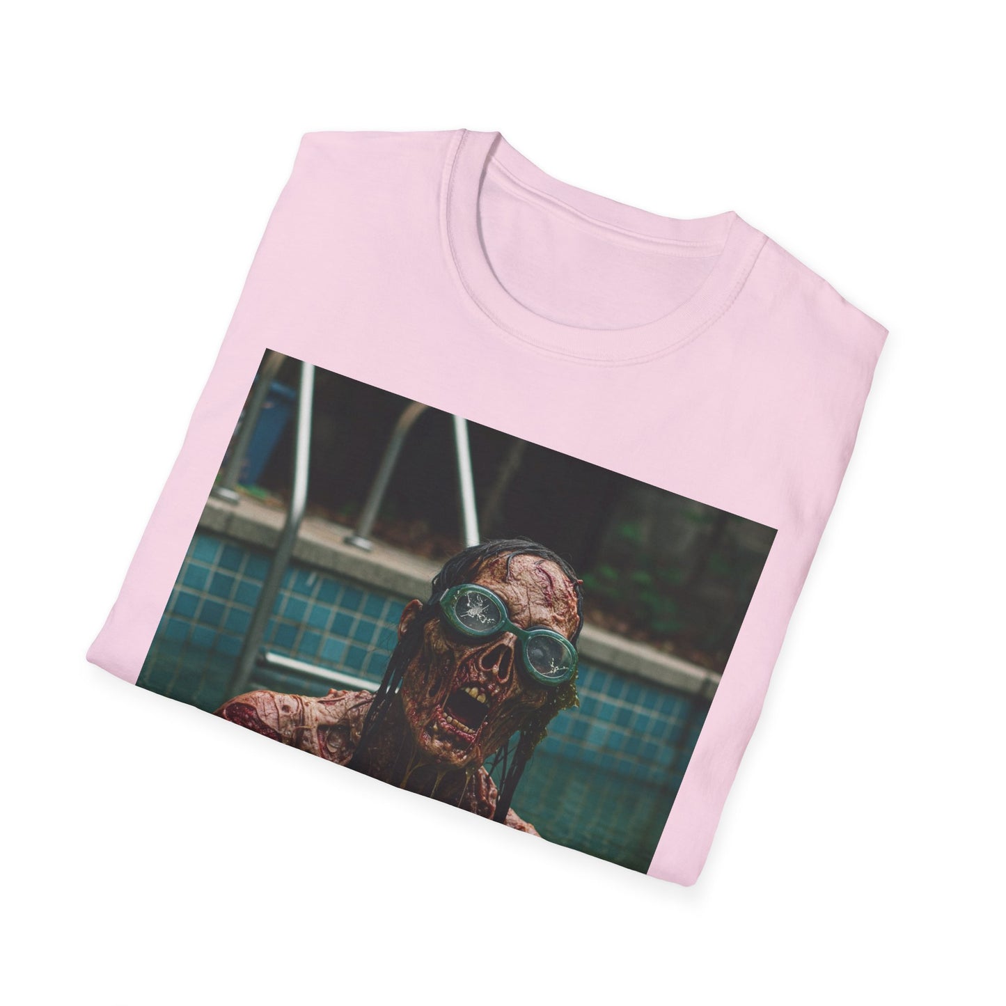 Chilling Horror Unisex Softstyle T-Shirt - Spooky Monster Design