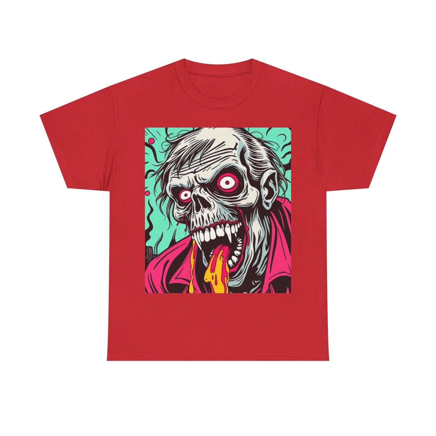 UK - Graphic Zombie Tee - Unisex Heavy Cotton Shirt for Halloween