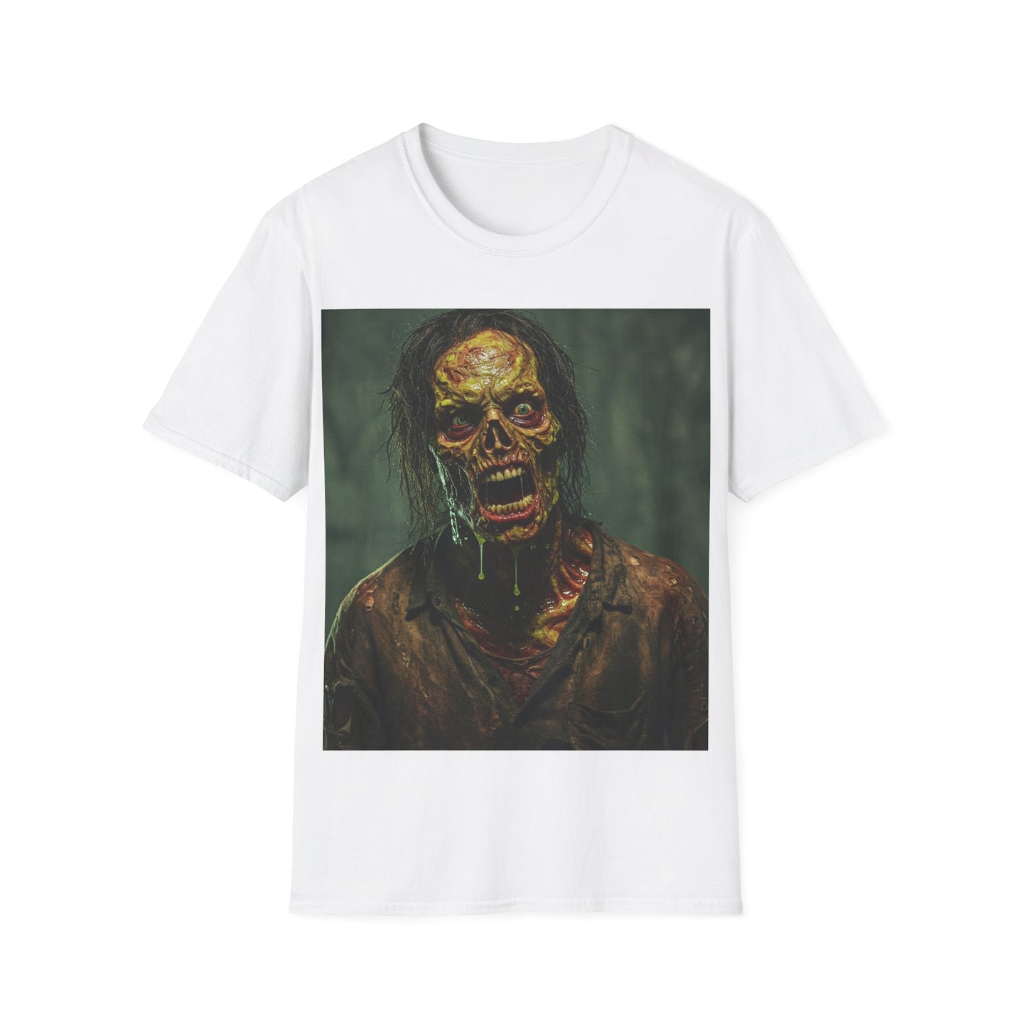 UK - Apocalyptic Portrait Tee, bold, decaying zombie graphic