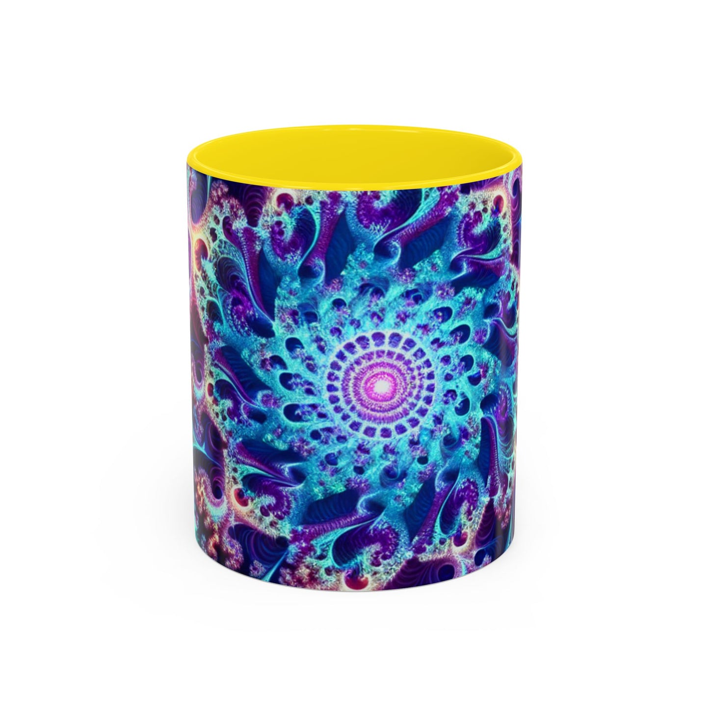 Colorful Spiral Accent Coffee Mug - 11 & 15oz