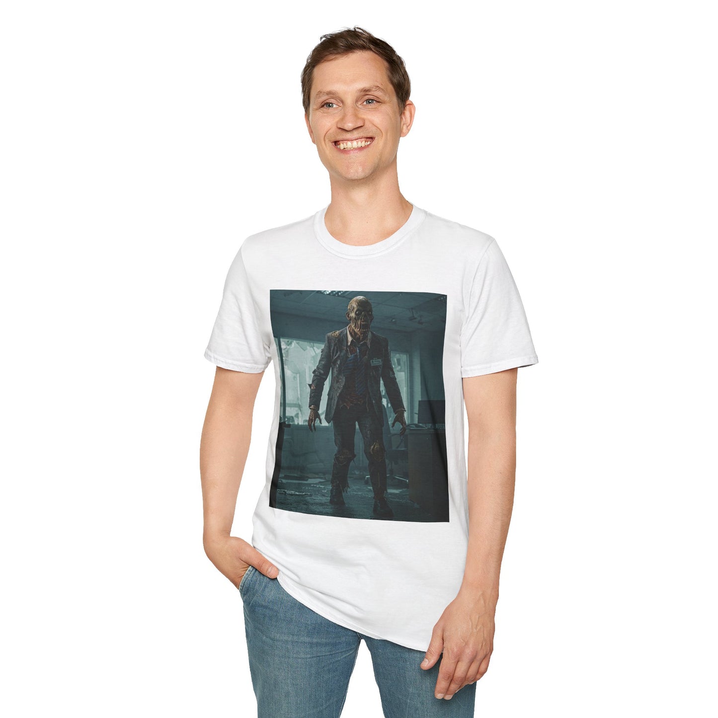 Zombie Apocalypse Unisex Softstyle T-Shirt - Perfect for Horror Fans and Parties