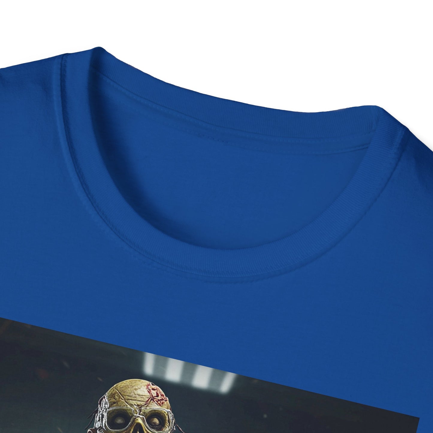 Zombie Scientist Unisex Softstyle T-Shirt - Perfect for Halloween and Horror Fans