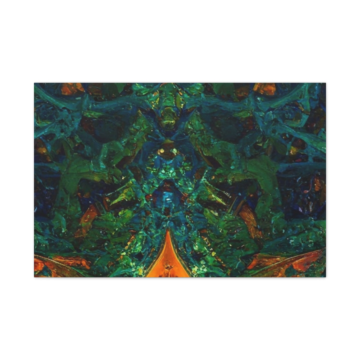 Vibrant Abstract Fractal Art Canvas Print