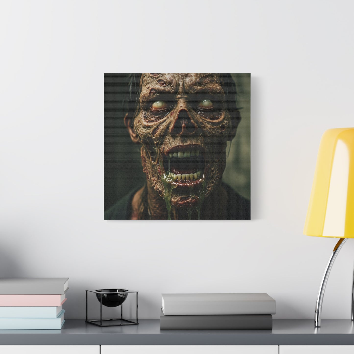 Creepy Zombie Canvas Art - Spooky Home Decor for Halloween Lovers