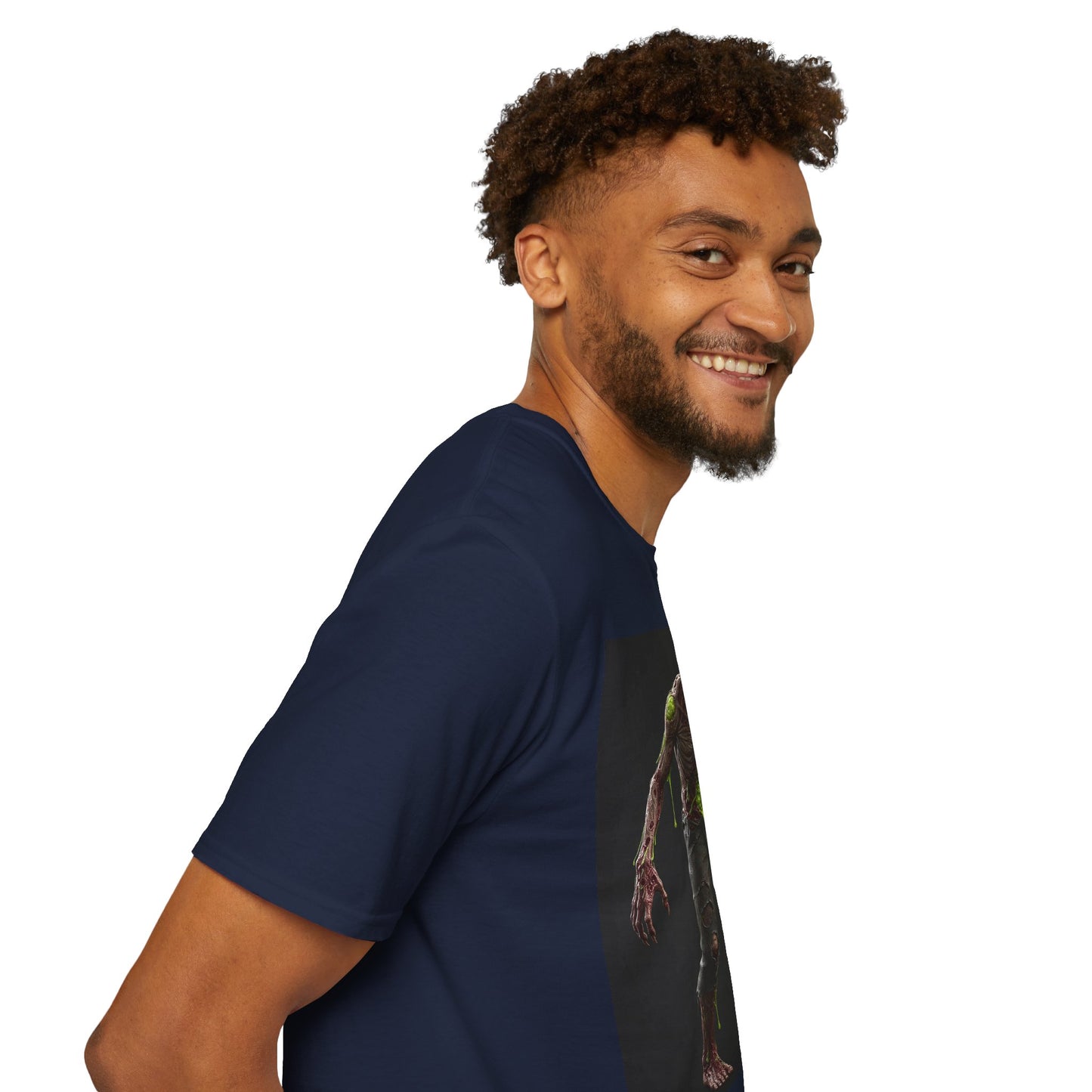 Zombie Graphic Unisex Softstyle T-Shirt - Perfect for Halloween and Horror Fans
