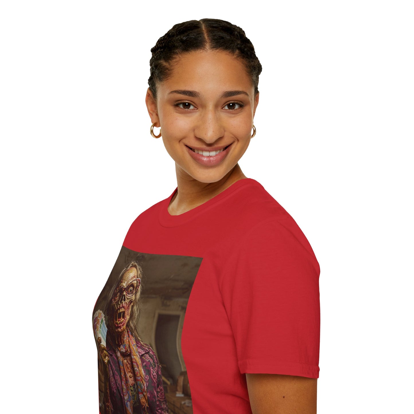 Unisex Softstyle T-Shirt – Retro Skeleton Poker Night Tee