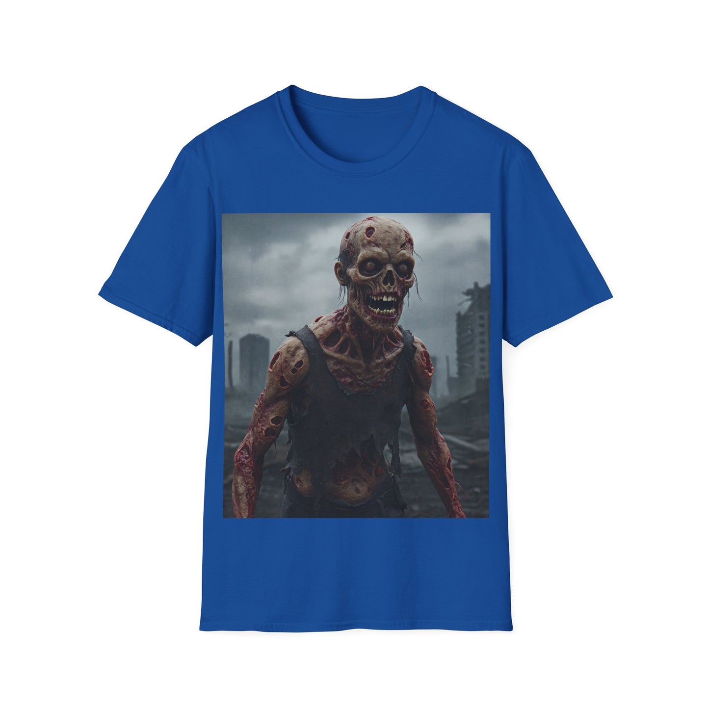 UK - Zombie Apocalypse Apocalyptic Portrait Tee: A Vision of Decay