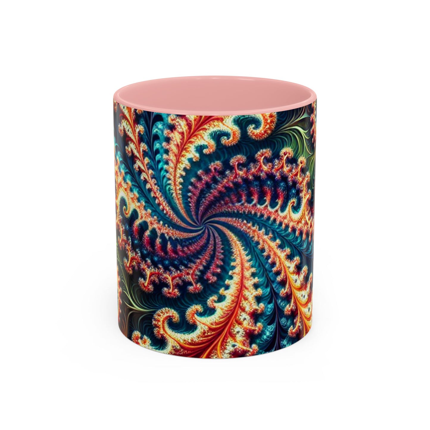 Vibrant Swirl Accent Coffee Mug - 11oz & 15oz