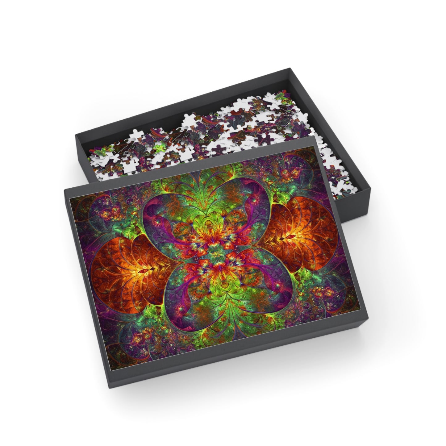 Colorful Mandala Puzzle (96, 252, 500, 1000-Piece) - Perfect for Family Game Night