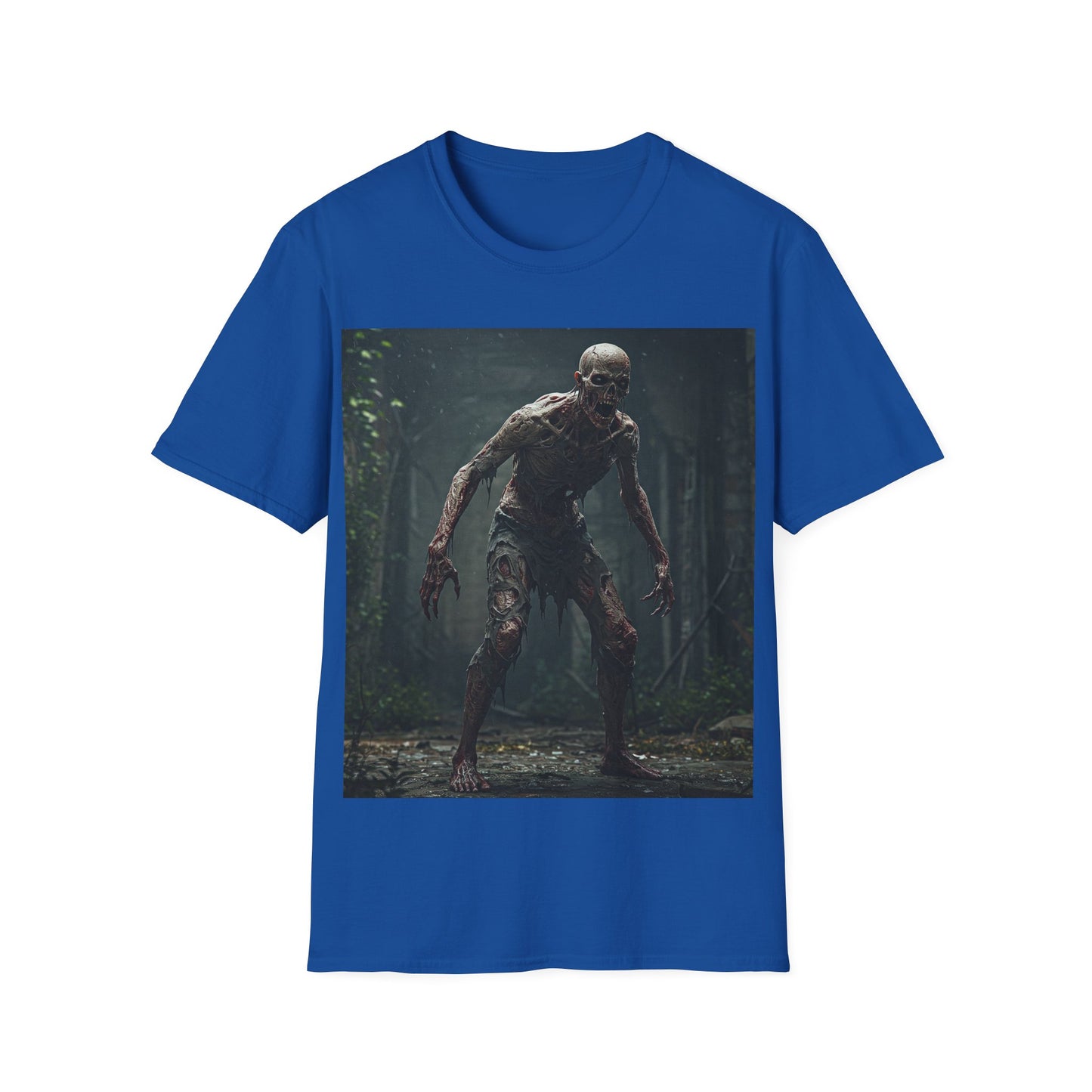 UK - Horror Creature Unisex Softstyle T-Shirt - Spooky Graphic Tee