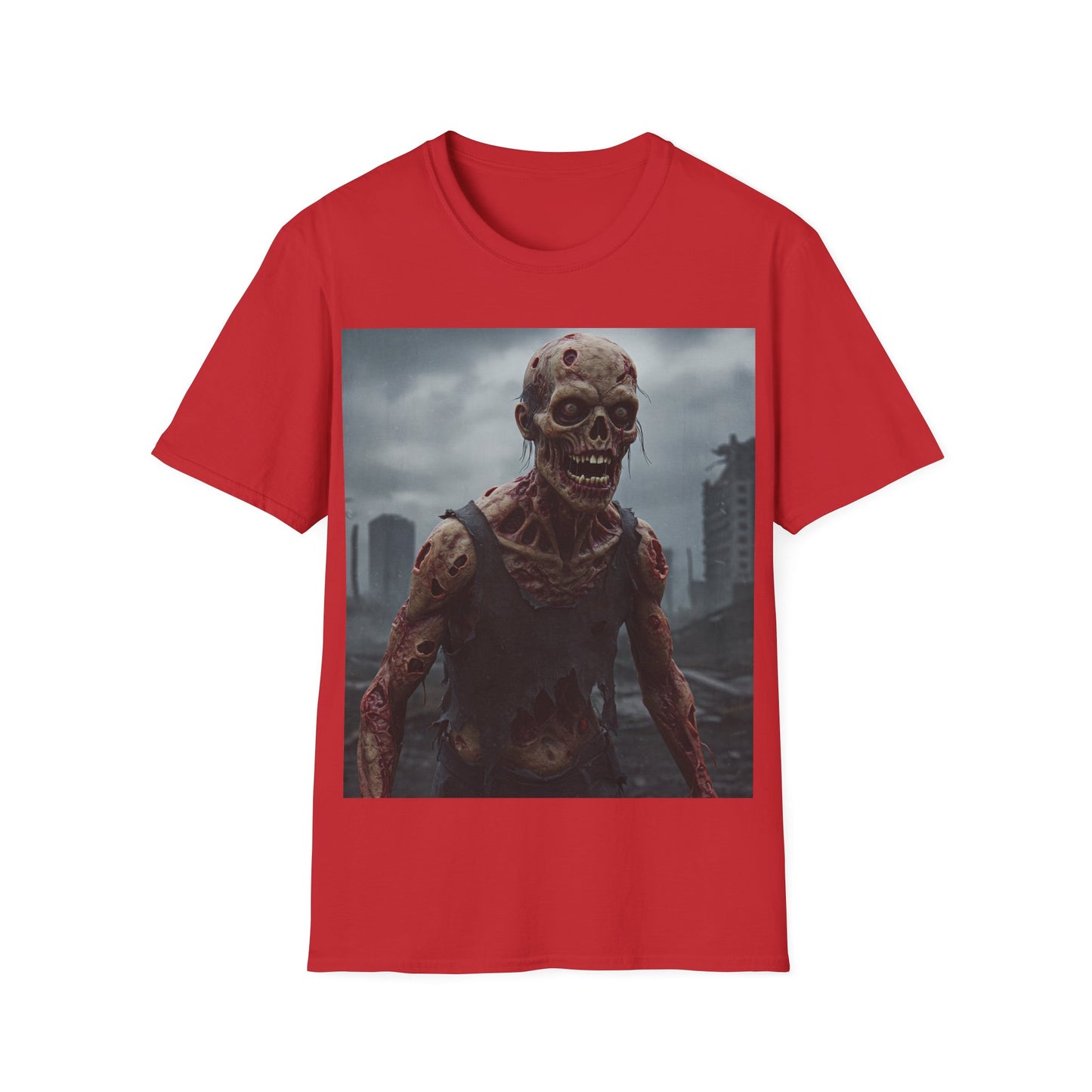 UK - Zombie Apocalypse Apocalyptic Portrait Tee: A Vision of Decay