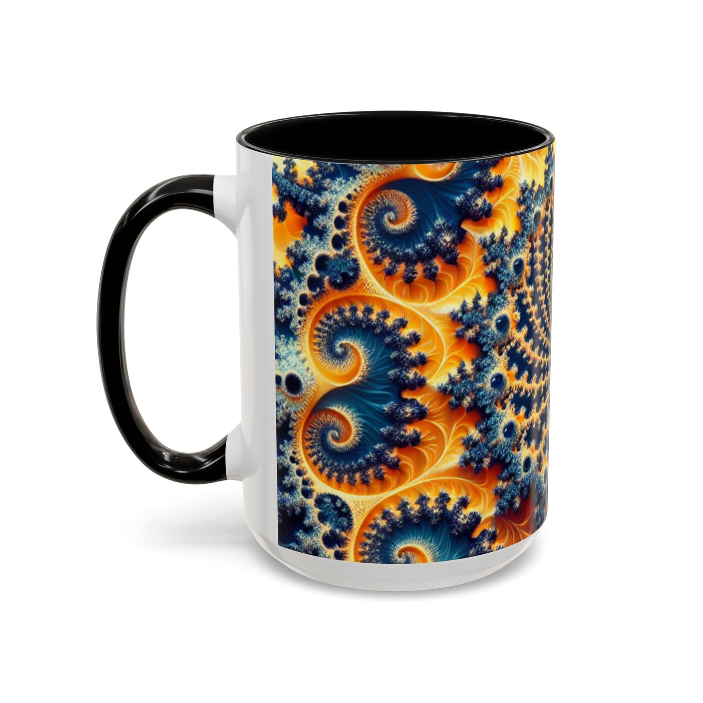 Vibrant Abstract Accent Coffee Mug - Unique 11 & 15oz Design for Art Lovers
