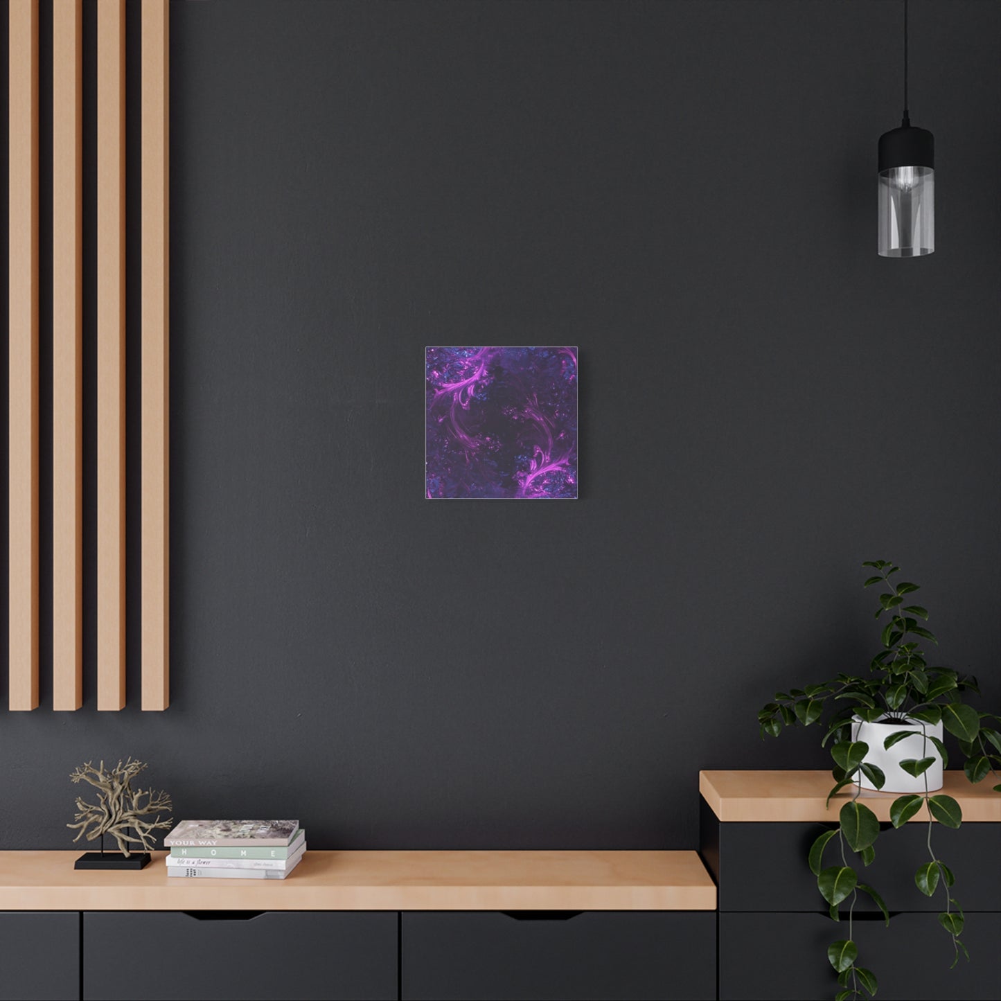 Abstract Purple Fractal Canvas Print - Artistic Wall Décor