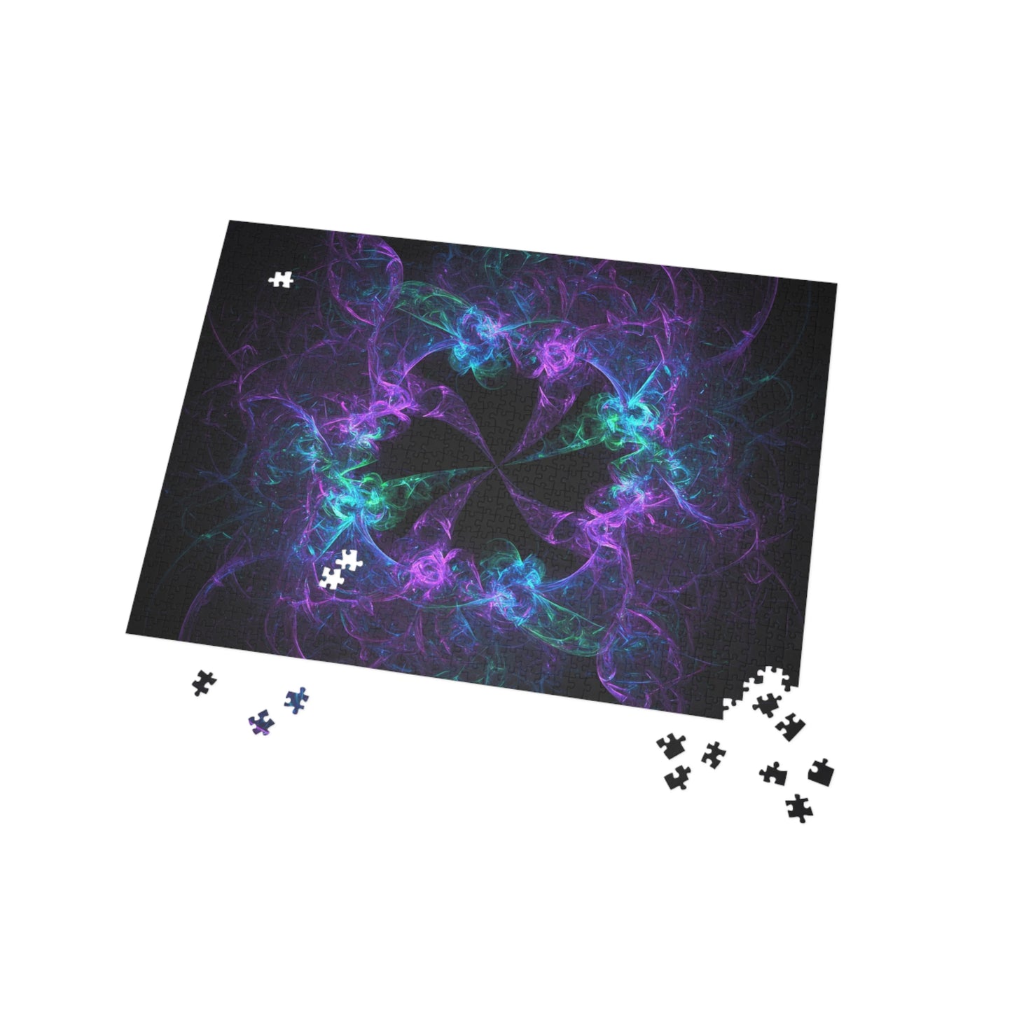 Colorful Fractal Design Puzzle - 96, 252, 500, 1000-Piece Options