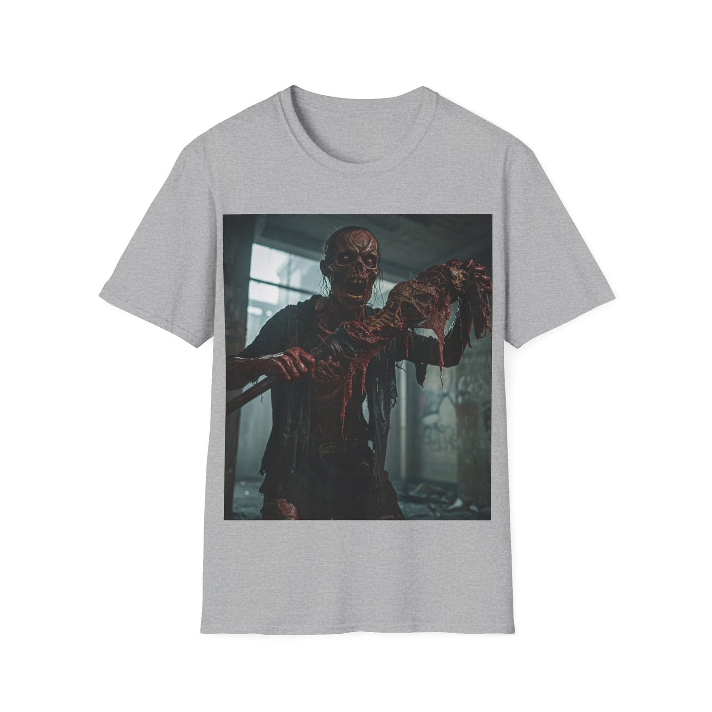 UK - Creepy Zombie Graphic Unisex T-Shirt - Perfect for Halloween & Horror Fans