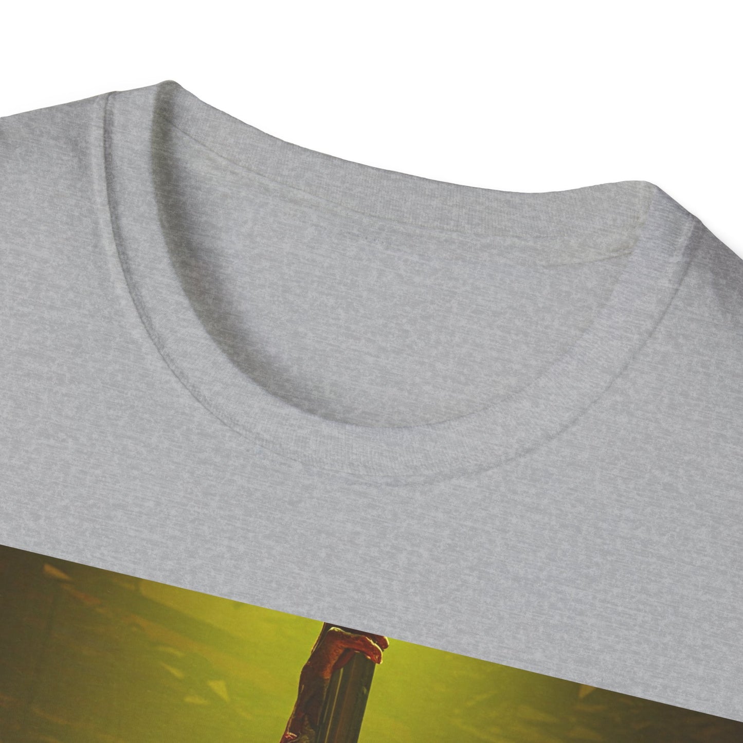 UK - Vibrant Zombie Dance Apocalyptic Portrait Tee, bold, decaying zombie graphic